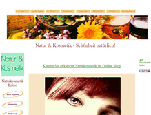 Tablet Screenshot of natur-in-kosmetik.de